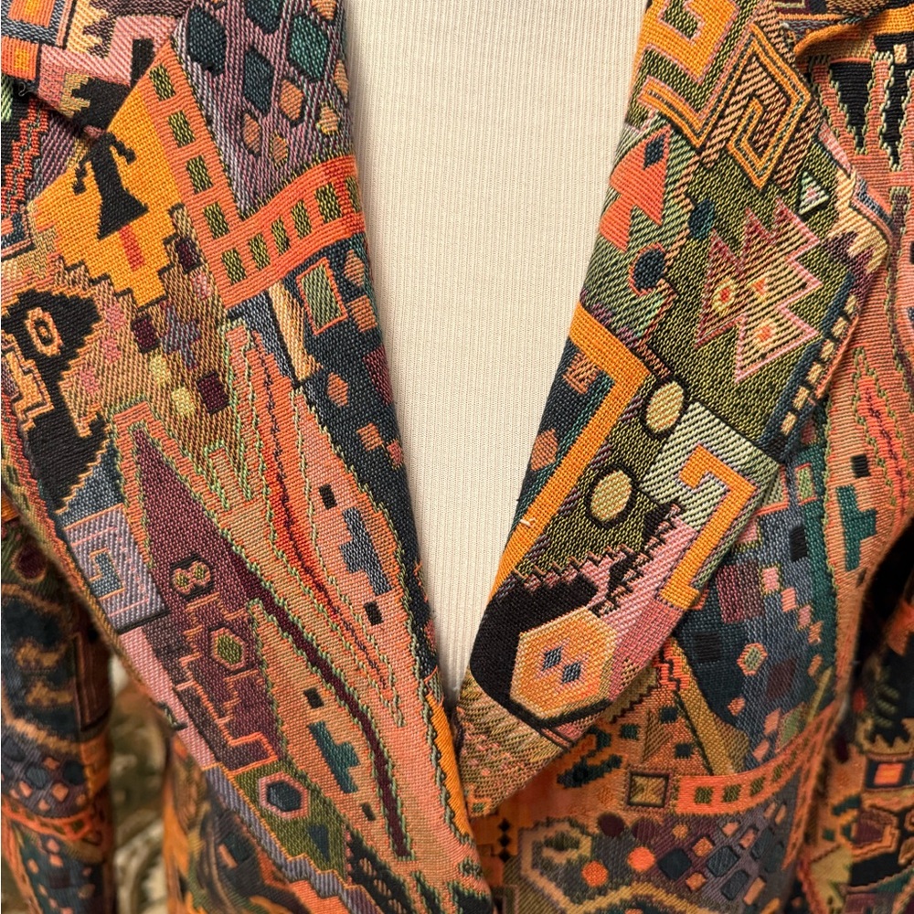 Vintage The Icing Women’s Aztec Blazer With Pockets. Size Medium - Picture 2 of 8